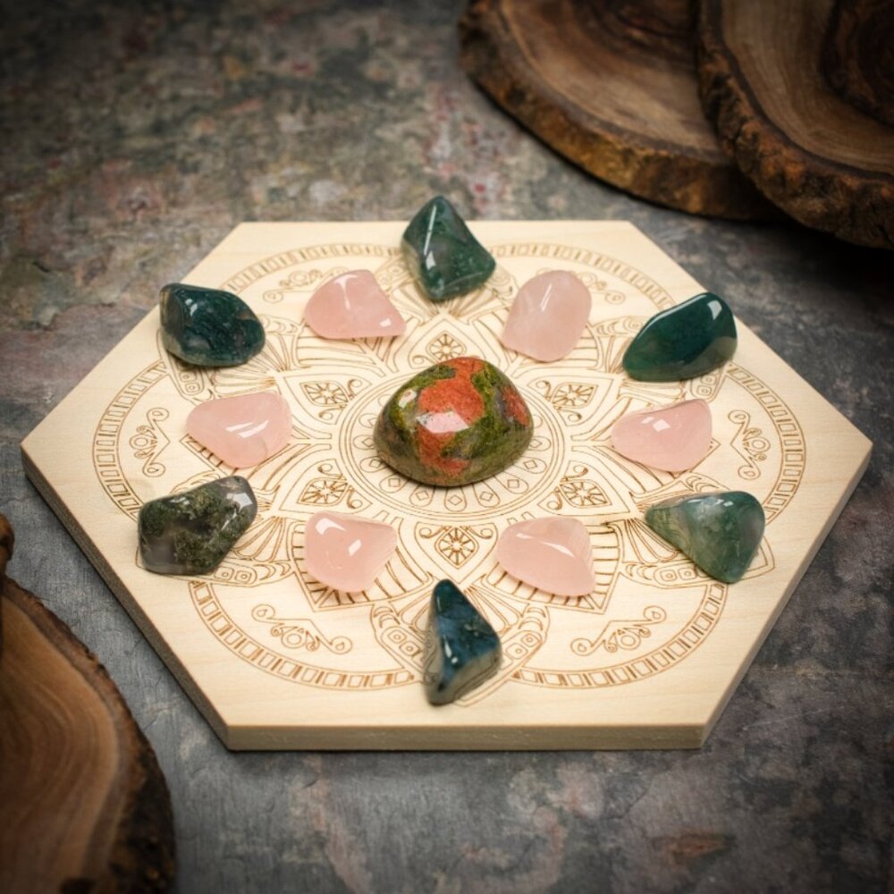 Fertility Boost Healthy Pregnancy Mini Crystal Grid Set - Your choice of Grid